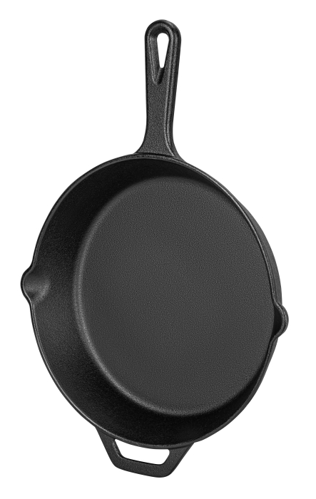 Tigaie din fonta 26 cm pentru prajit carne si legume, compatibila cu inductie, gaz si cuptor (KD4414) [3]