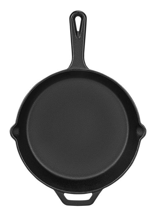 Tigaie din fonta 26 cm pentru prajit carne si legume, compatibila cu inductie, gaz si cuptor (KD4414) [2]
