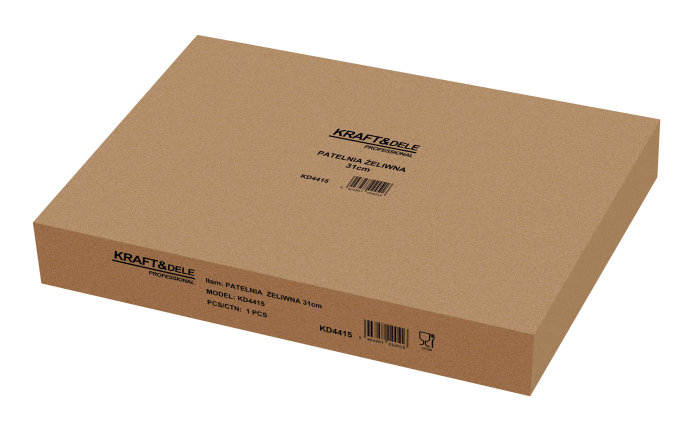 Tigaie din fonta 31 cm pentru prajit carne si legume, tigaie grea compatibila cu inductie, gaz si cuptor (KD4415) [10]