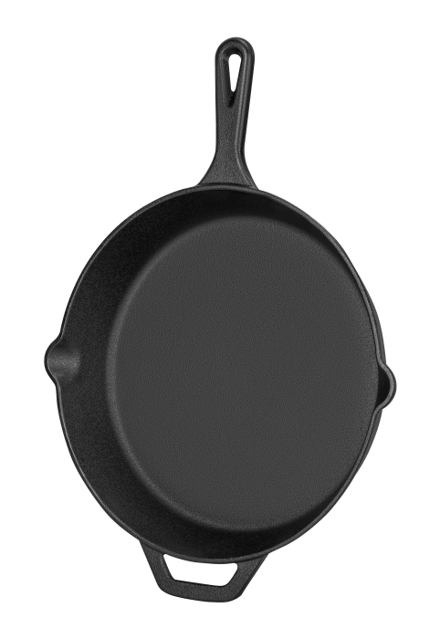 Tigaie din fonta 31 cm pentru prajit carne si legume, tigaie grea compatibila cu inductie, gaz si cuptor (KD4415) [7]