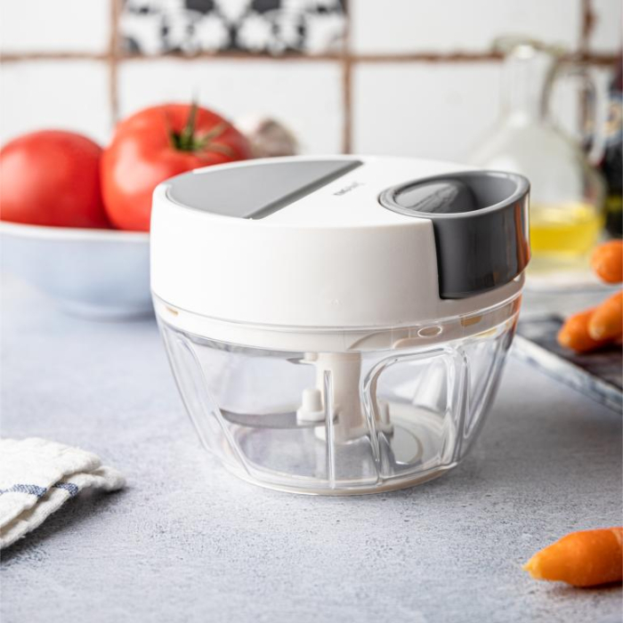 Tocator de mana de bucatarie alb cu elemente gri 400ml (KH-1881) [25]