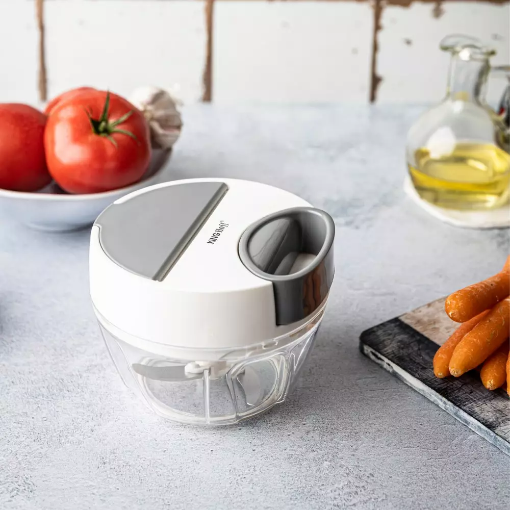 Tocator de mana de bucatarie alb cu elemente gri 400ml (KH-1881) [6]
