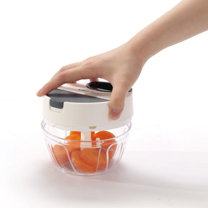 Tocator de mana de bucatarie alb cu elemente gri 400ml (KH-1881) [22]