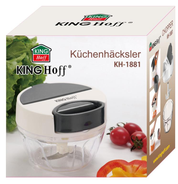 Tocator de mana de bucatarie alb cu elemente gri 400ml (KH-1881) [17]