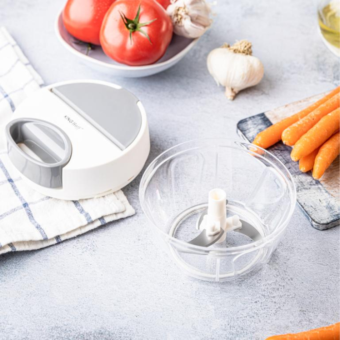 Tocator de mana de bucatarie alb cu elemente gri 400ml (KH-1881) [18]