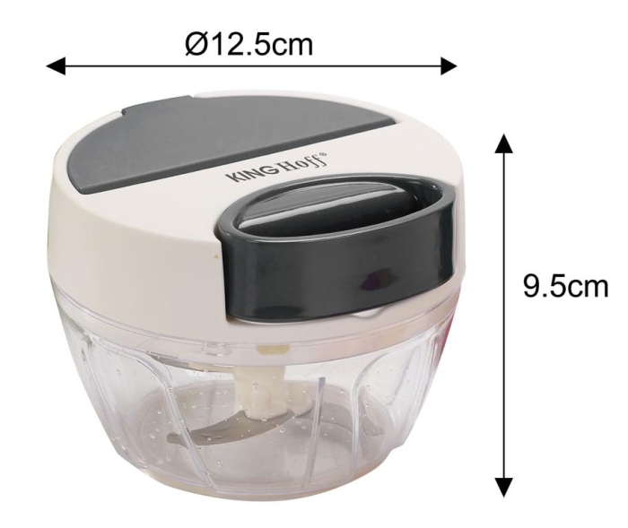 Tocator de mana de bucatarie alb cu elemente gri 400ml (KH-1881) [3]