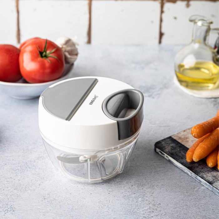 Tocator de mana de bucatarie alb cu elemente gri 400ml (KH-1881) [14]