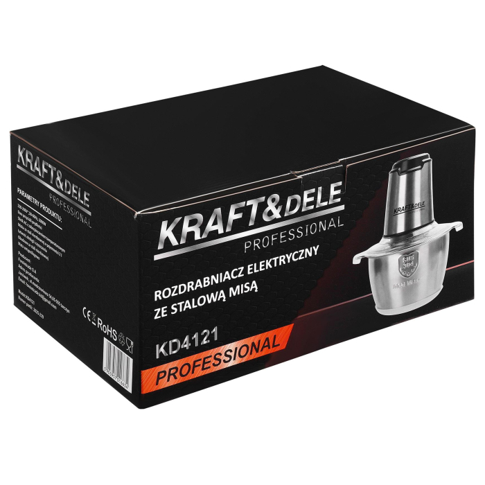 Tocator electric carne si legume 2 L 350W cu bol inox si lame otel inoxidabil (KD4121) [17]