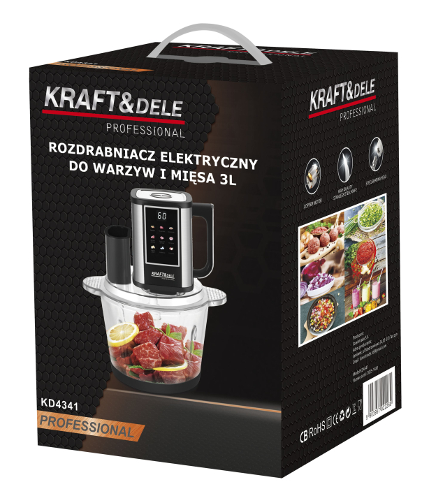 Tocator electric multifunctional 3L, 550 W, pentru carne si legume (KD4341) [13]