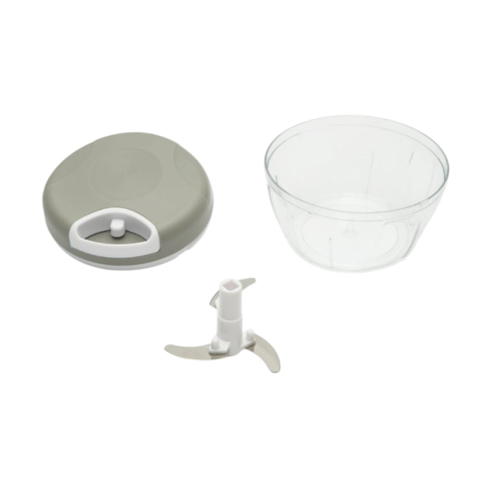 Tocator manual de legume cu sfoara, 500 ml, 3 lame din inox (AAA347) [3]
