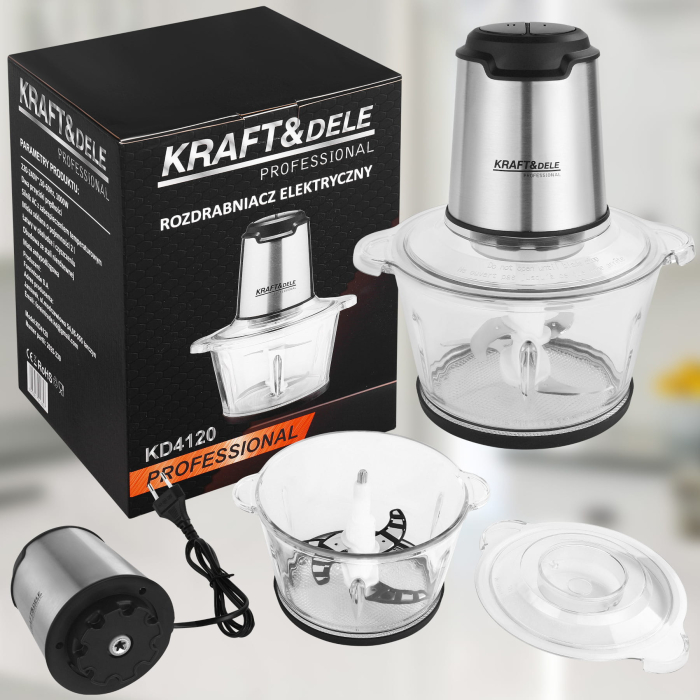 Tocator maruntitor electric pentru carne si legume 2L 350W (KD4120) [12]