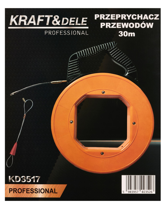 Tragator cabluri din fibra de sticla 30 m, 4 mm (KD3517) [24]