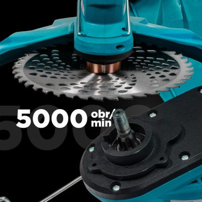 Trimmer pe acumulator 21V cu 2 acumulatori si disc de taiere (ALGT-213) [5]