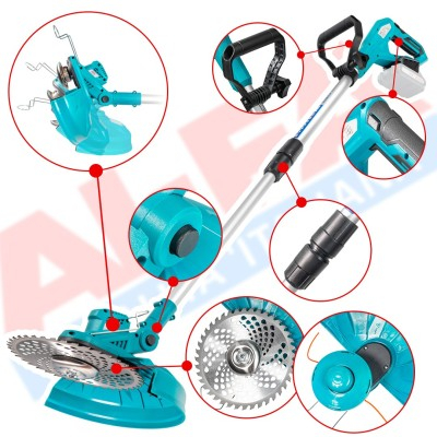 Trimmer pe acumulator cu lungime reglabila 90-130 cm si 5000 rot/min (ALGT-213-B) [2]