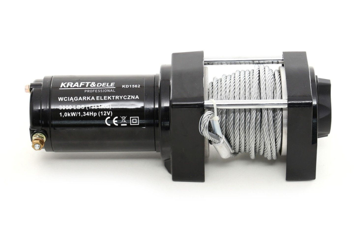 Troliu auto cu Telecomanda Radio 12V 3000LBS 1361 kg (KD1562) [8]