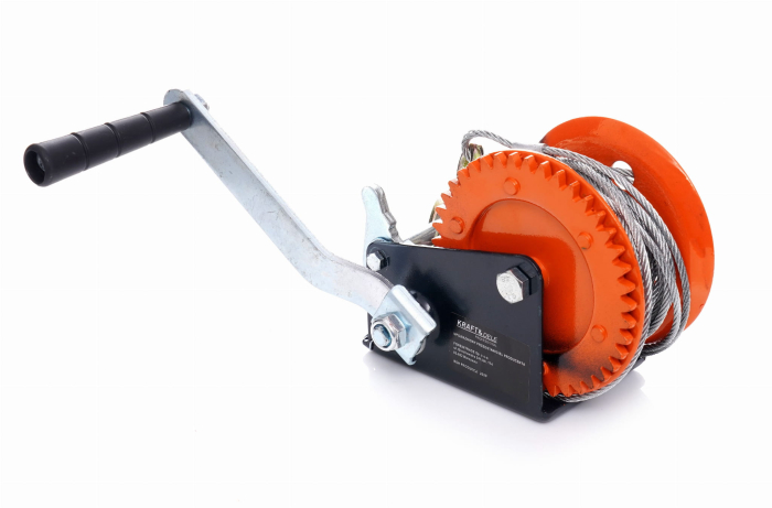 Troliu cu manivela franghie sufa de otel 1588 kg (KD1313) [5]