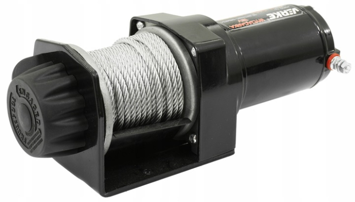 Troliu electric auto 12V 2000LBS cu cablu otel 12m, pentru ATV remorca si tractare (V06030) [11]