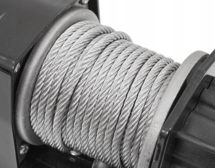 Troliu electric auto 12V 2000LBS cu cablu otel 12m, pentru ATV remorca si tractare (V06030) [10]