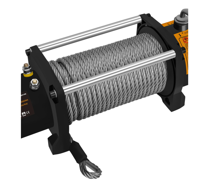 Troliu electric auto 12V 4500W cu forta de tractare 3629 kg si cablu de otel 28 m (KD2196) [12]
