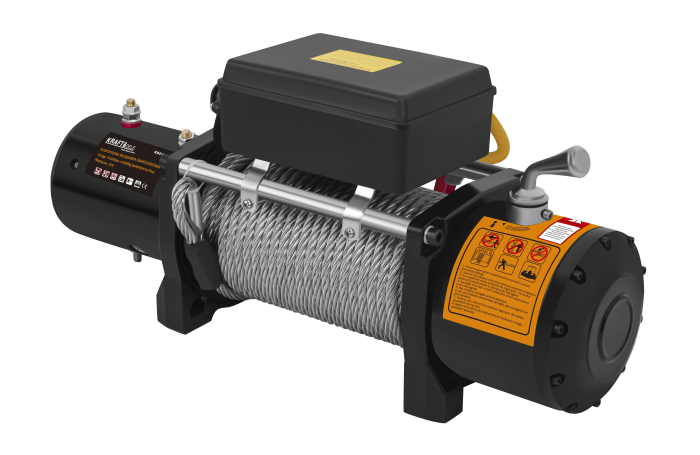 Troliu electric auto 12V 4700W cu forta de tractare 4310 kg si telecomanda (KD2197) [8]