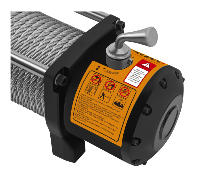 Troliu electric auto 12V 5000W cu forta de tractare 5900 kg si telecomanda (KD2198) [5]