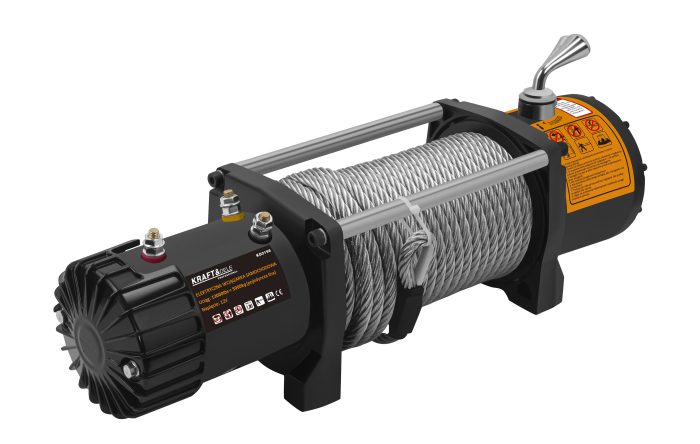 Troliu electric auto 12V 5000W cu forta de tractare 5900 kg si telecomanda (KD2198) [2]