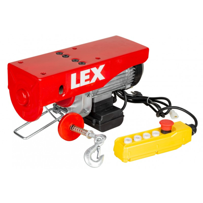 Troliu electric cu carucior rulant 600kg, 1200W, cablu 12m, telecomanda (KD2191+1070) [4]