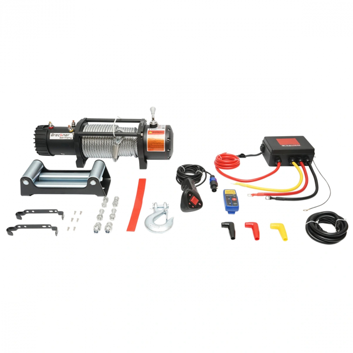 Troliu electric cu telecomanda 12V 5cp 4.3T (9500lbs) cablu otel 9x24m DISES76 (BK81337) [1]