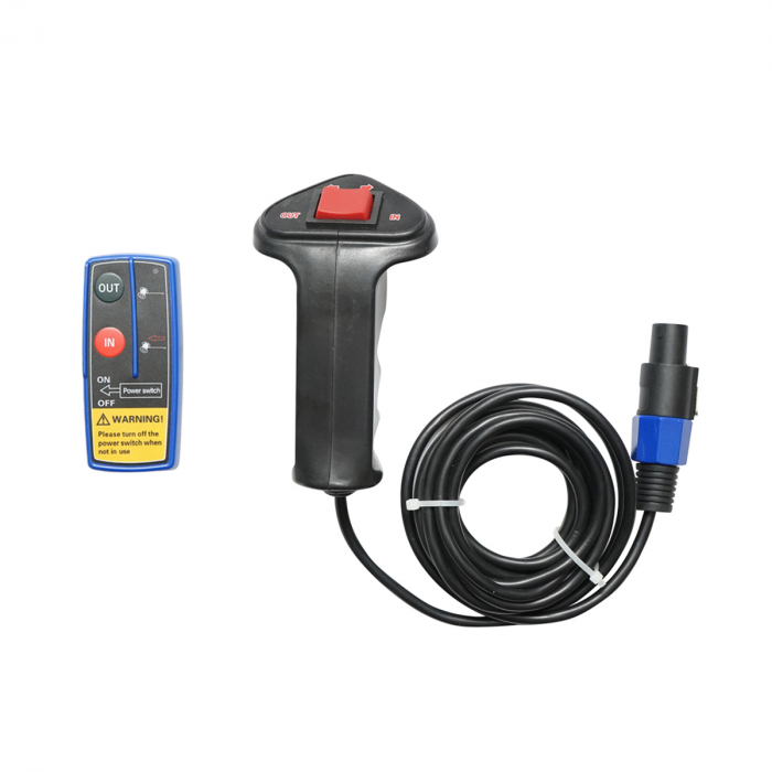 Troliu electric cu telecomanda 12V 5cp 4.3T (9500lbs) cablu otel 9x24m DISES76 (BK81337) [6]