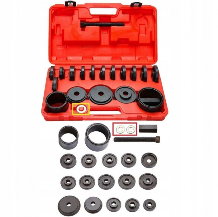 Trusa adaptoare presa extras demontat bucse bucsi rulmenti 21piese (S10610) [2]