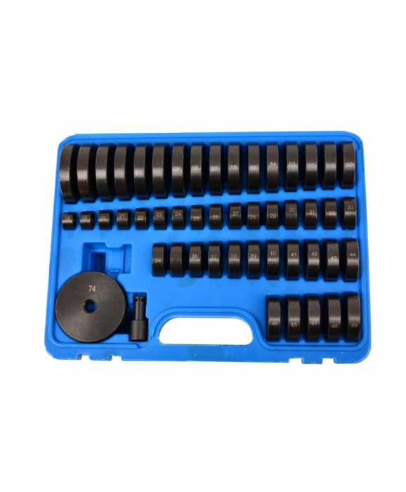 Trusa adaptoare presa extras demontat bucse bucsi rulmenti 52piese 18-74mm (FR5022) [7]