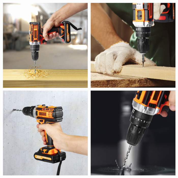 Trusa bormasina cu acumulator 2x 20v 30Nm + accesorii (KD3086) [29]