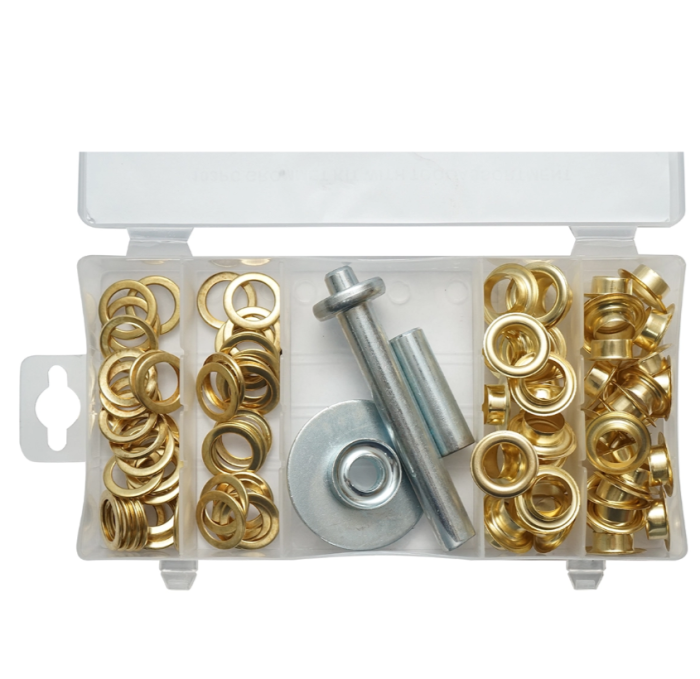 Trusa capse rotunde cu instrumente de montaj pentru prelate 103 piese DISUH49 (BK99843) [4]