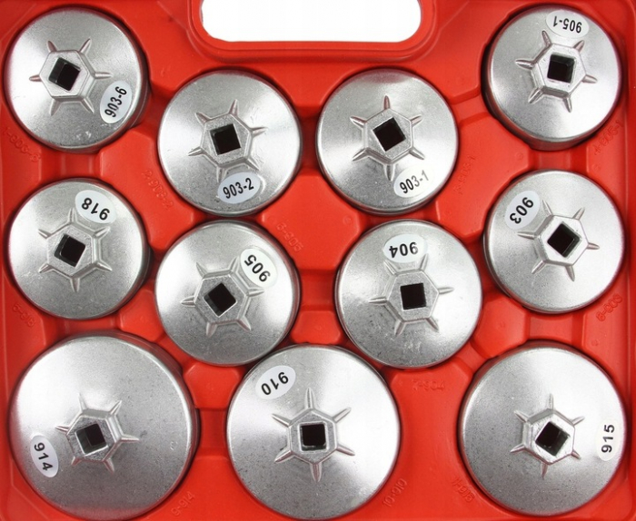 Trusa chei aluminiu capace filtru ulei 23piese (M57611) [6]
