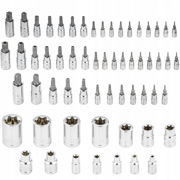 Trusa chei biti torx, tubulare E-torx, torx plus 60piese (VRF08065) [3]