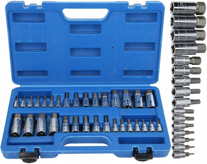 Trusa chei imbus hexagonale metrice 32piese 2-19mm si inch 5-64-¾ (VRF08069) [1]