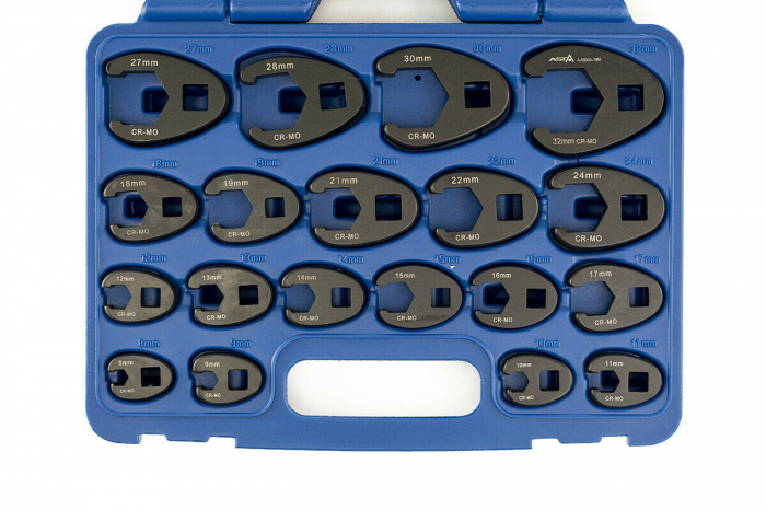 Trusa chei profesionale conducte frana si hidraulice 8-32mm 19piese (A-6900A-19M) [2]