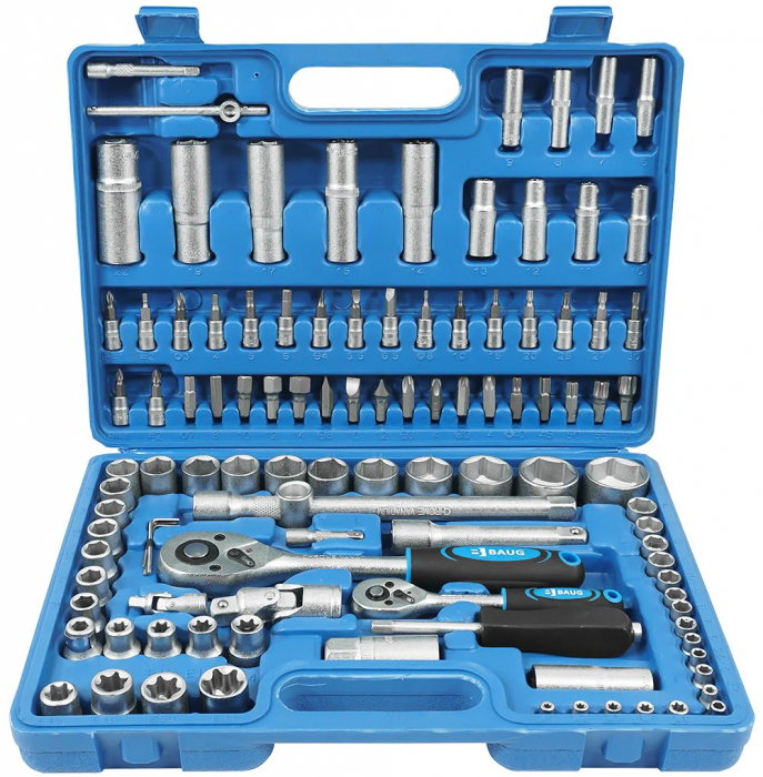 Trusa chei scule 108 piese + set chei 12 piese 6-32mm + set biti 41 piese (B4801+KD10938+30202) [6]