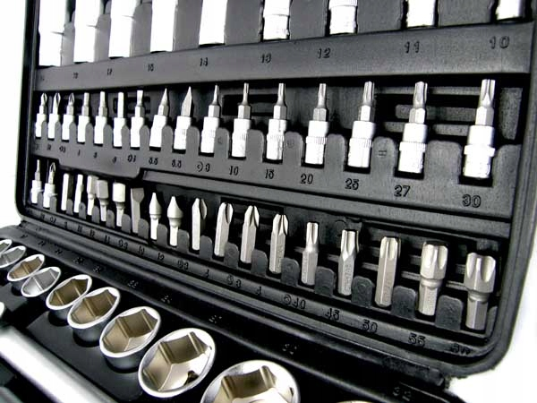 Trusa chei scule 108 piese, tubulare lungi capate surubelnita E torx (BK-108-01) [2]