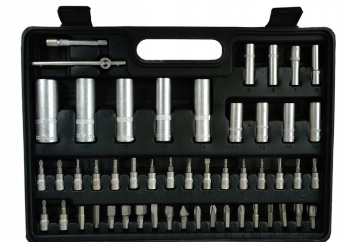 Trusa chei scule 108 piese, tubulare lungi capate surubelnita E torx (BK-109-01) [4]