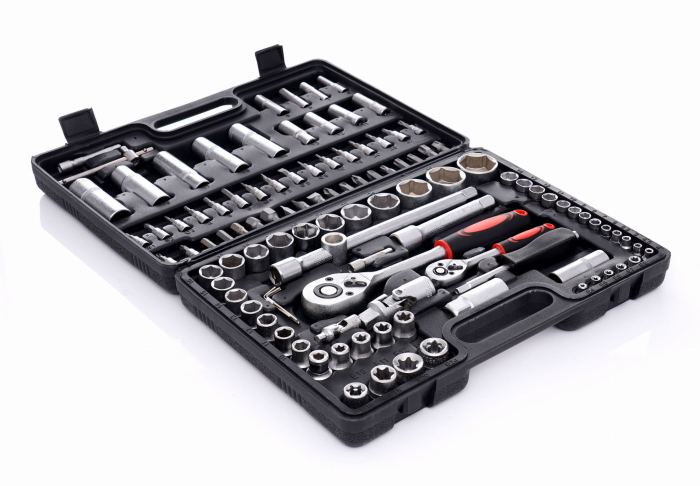Trusa chei scule 108 piese, tubulare lungi capate surubelnita E torx (EC303) [2]