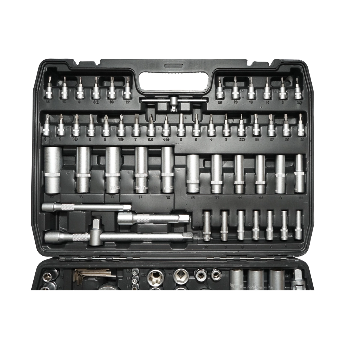 Trusa chei scule 172 piese, tubulare lungi capate surubelnita E torx DISEU03 (BK77519) [5]