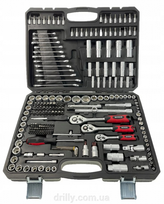 Trusa chei scule 216 piese, chei fixe combinate tubulare lungi capate surubelnita E torx (BX-009) [4]