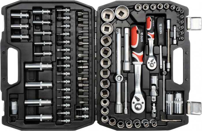 Trusa chei scule 94 piese, tubulare 12 colturi bihex lungi capate surubelnita (YT-12682) [6]