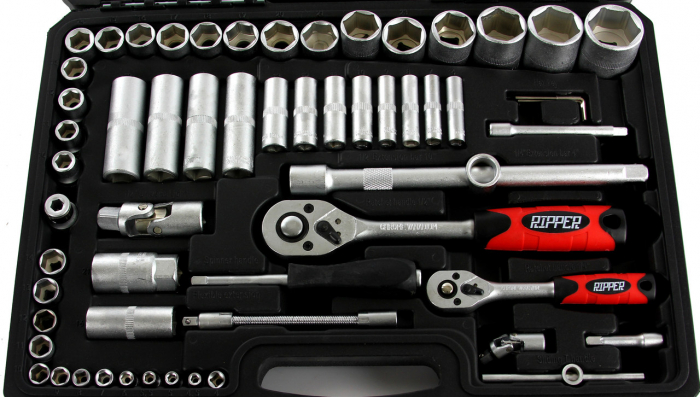 Trusa chei scule tubulare fixe combinate E torx capete surubelnita clichet 110 piese (M58221) [8]