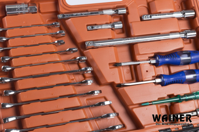 Trusa chei scule tubulare fixe combinate E torx capete surubelnita clichet 121 piese (WS121) [2]