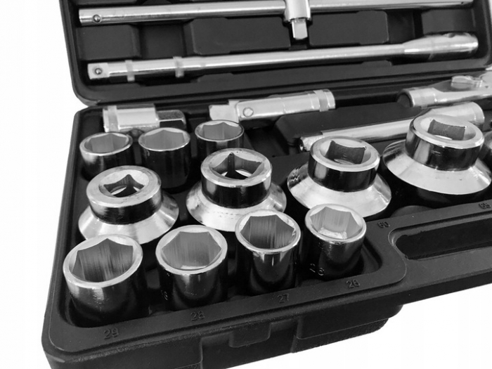 Trusa chei tubulare 21-65mm hexagonale 6 colturi de forta 3 4 și 1 tol (V39080) [4]