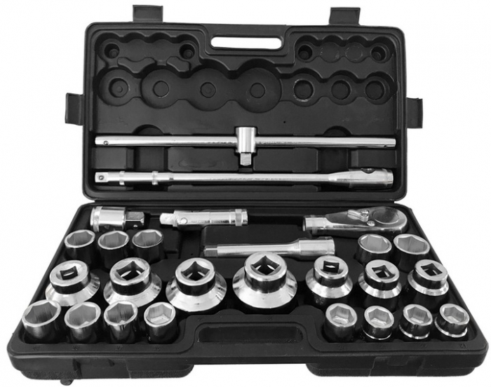 Trusa chei tubulare 21-65mm hexagonale 6 colturi de forta 3 4 și 1 tol (V39080) [1]