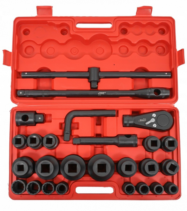Trusa chei tubulare 26 piese 21-65mm hexagonale 6 colturi de forta 3 4 și 1 tol (V39472) [9]