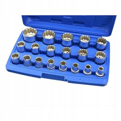 Trusa chei tubulare 8-32mm universale 19piese cu colturi stelat patrat hexagonal (G13546) [6]